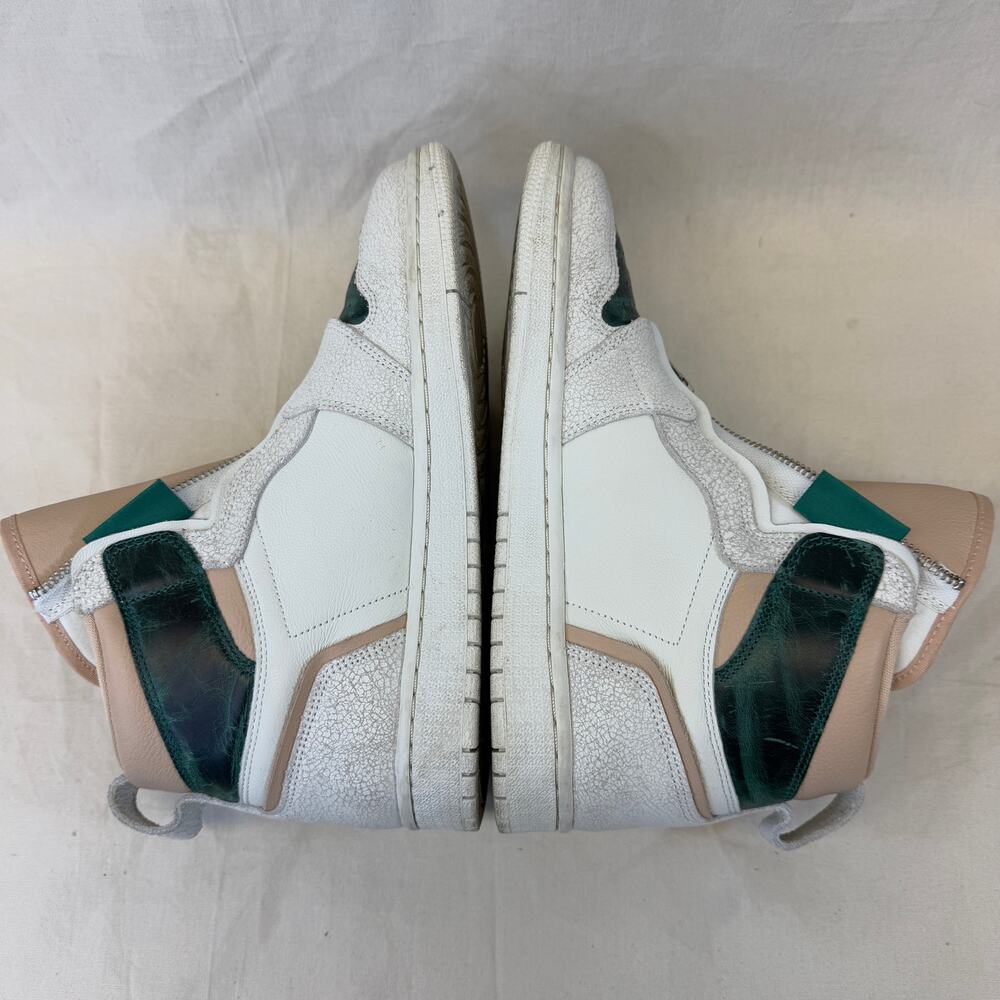 Jordan 1 Retro High Zip Mystic Green Womens Size 8.5 Leather Sneakers AQ3742-003 - Picture 6 of 9